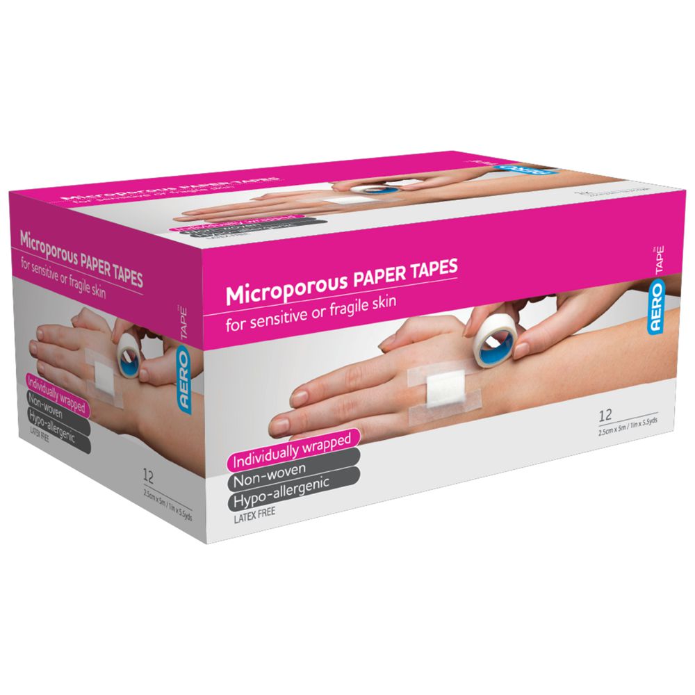 White Microporous Paper Tape 2.5cm x 5M assurancefirstaidkits buyonline australia