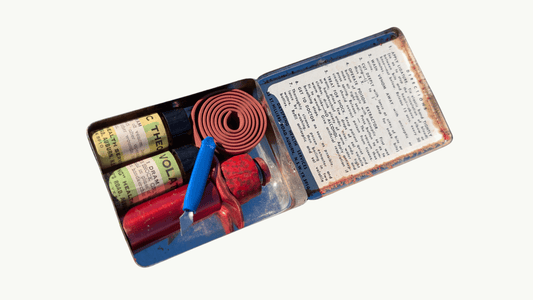 Vintage Australian snake bite kit with suction pump