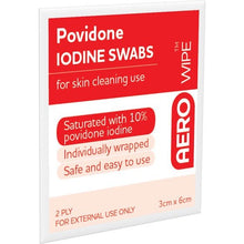 10% Povidone Iodine Swabs twin pack buy_online  first_aid_kit_built_in_australia