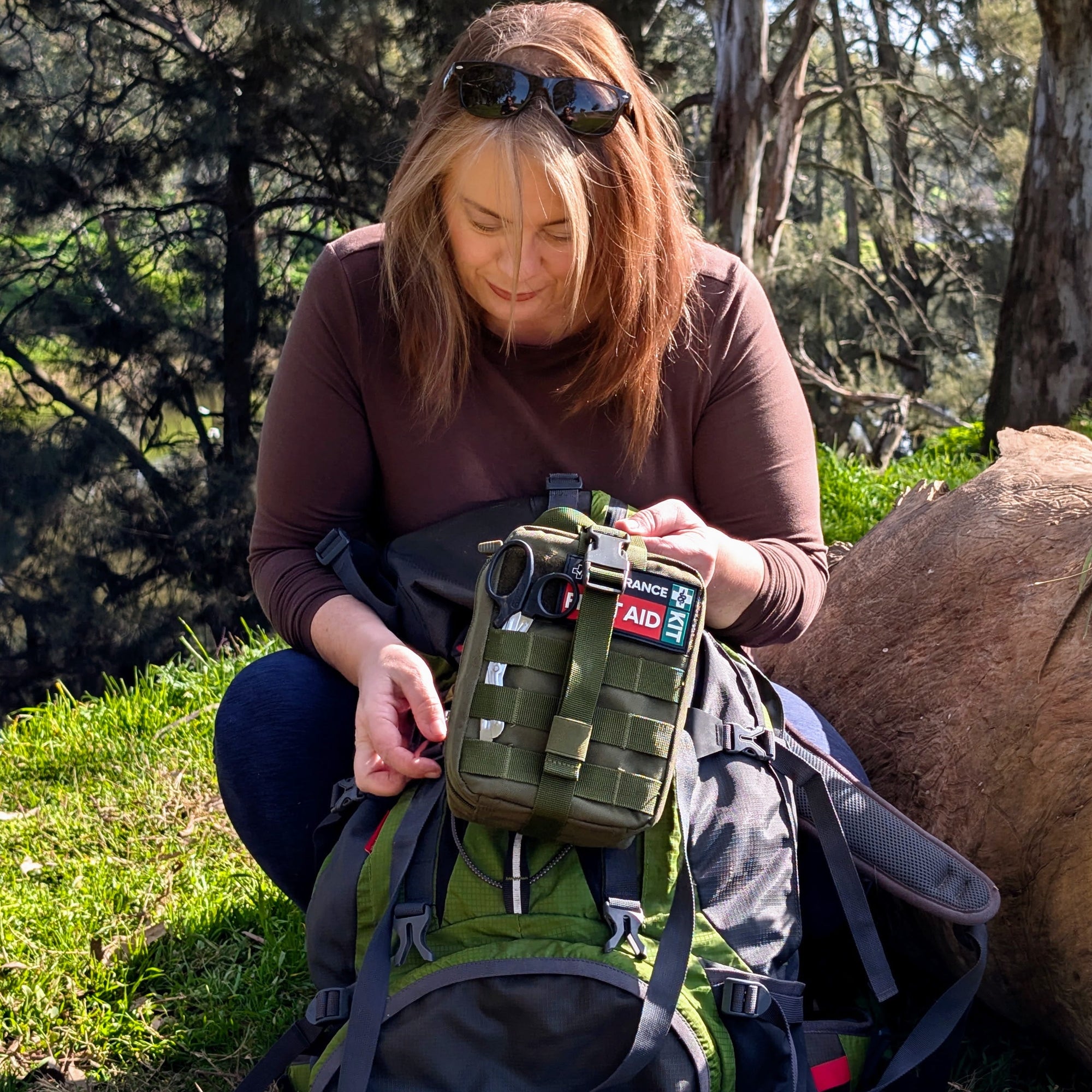 Assurance Snake Bite Plus being packed into a back pack at ponto falls