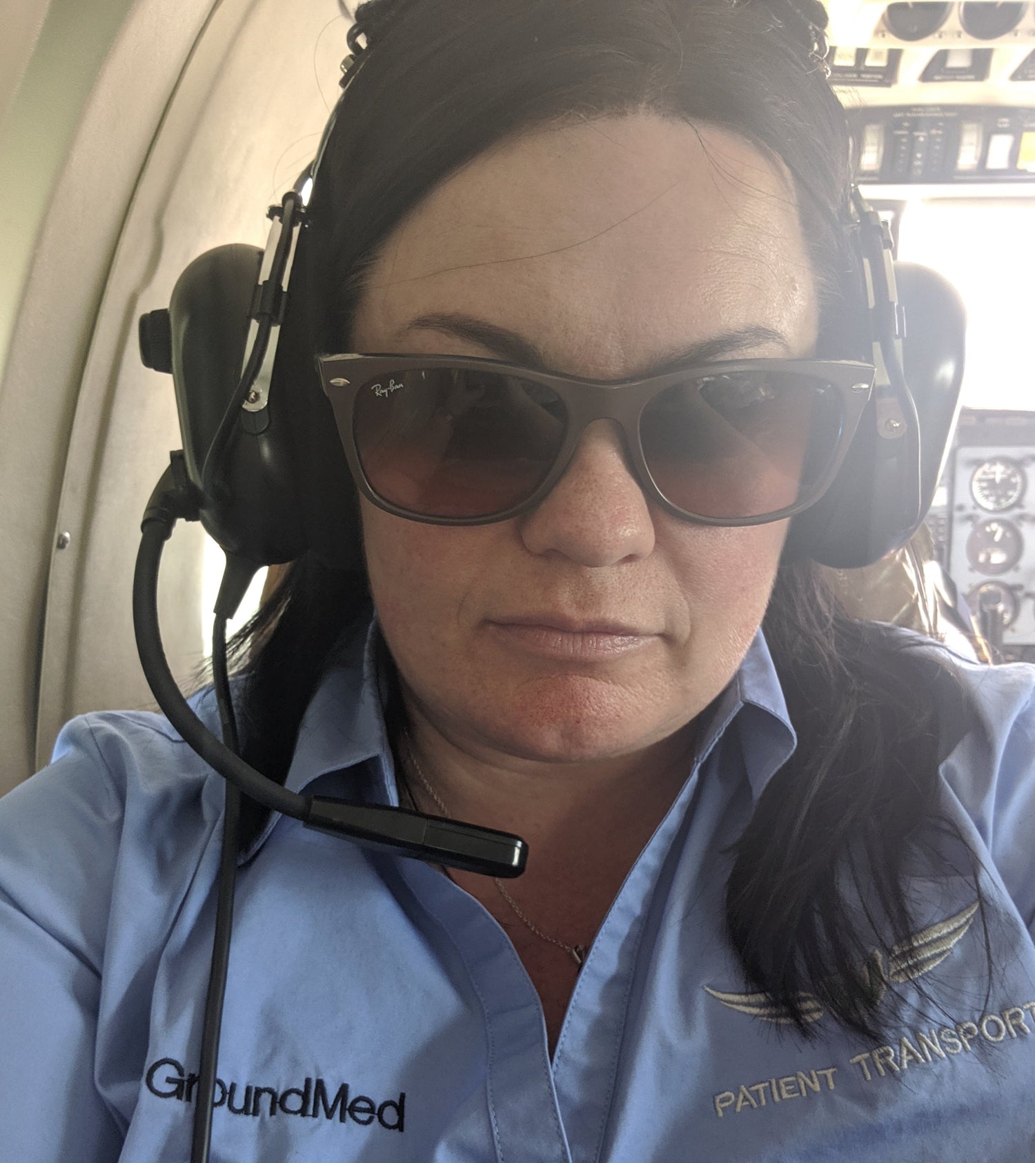  Samantha Kerr as patient transport officer with AirMed — aeromedical patient transport, regional NSW
