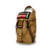 Snake bite kit for australian snake and spider bites from Assurance First Aid Kits. Left view of khaki molle bag 