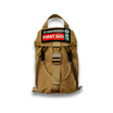 Snake bite kit for australian snake and spider bites from Assurance First Aid Kits. Front view of khaki molle bag