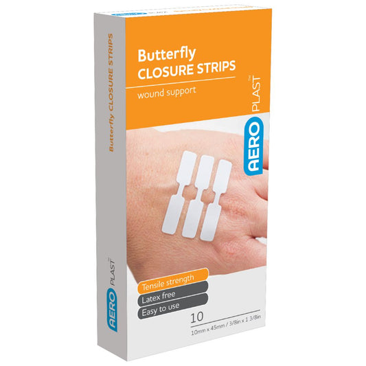 Butterfly Wound Closures 45 x 10mm Box/10 assurancefirstaidkits buyonline australia