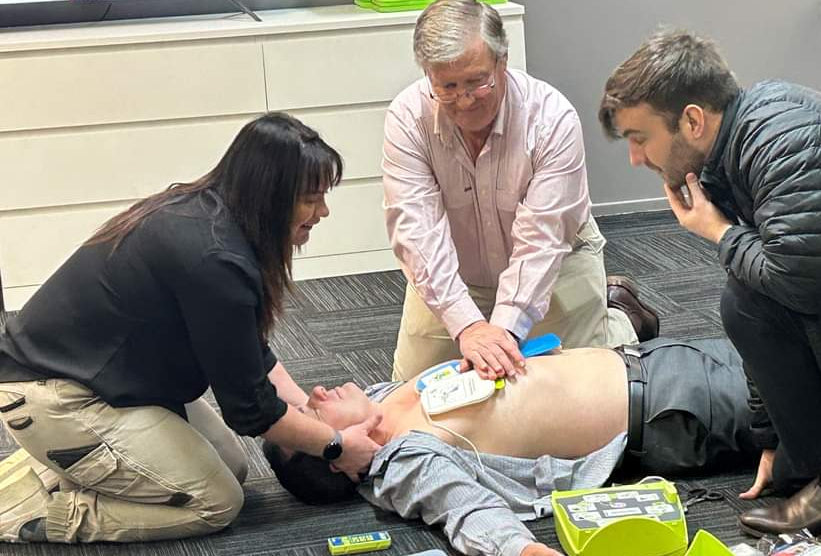 First aid training practical session for Dubbo Business Chamber— Assurance Training, Dubbo NSW — taught by qualified trainer Samantha Kerr
