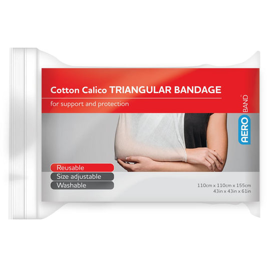Cotton calico triangular bandage 110 x 110 x 155cm assurancefirstaidkits buyonline australia