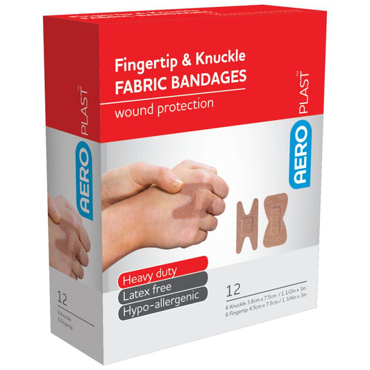 Fabric Fingertip & Knuckle Bandaids Box 12 assurancefirstaidkits buyonline australia