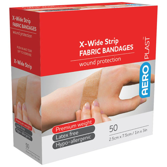 Fabric X - Wide Bandaids assurancefirstaidkits buyonline australia