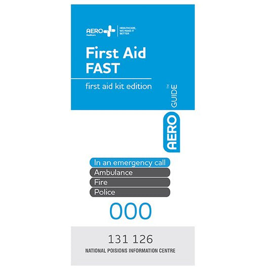 First aid guide leaflet incl CPR chart assurancefirstaidkits buyonline australia