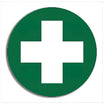 Hard Hat First Aid Cross Sticker 5 x 5cm Sheet of 5 assurancefirstaidkits buyonline australia