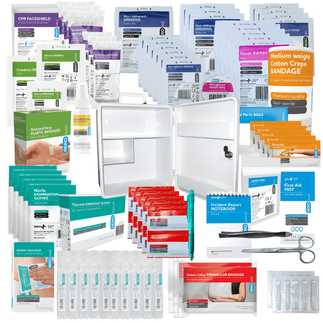 Large Wall Mounted First Aid Cabinet assurancefirstaidkits buyonline australia