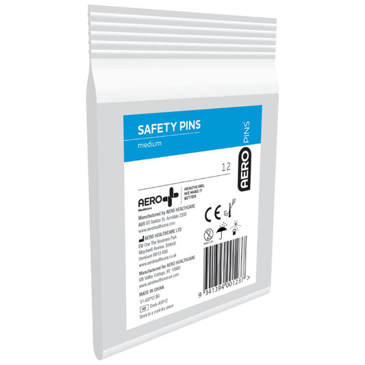 Medium safety pins bag/12 assurancefirstaidkits buyonline australia