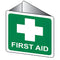 Off-Wall Poly First Aid Sign