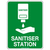 Off - Wall Poly Hand Sanitiser Station Sign m assurancefirstaidkits buyonline australia
