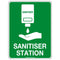Off-Wall Poly Hand Sanitiser Station Sign