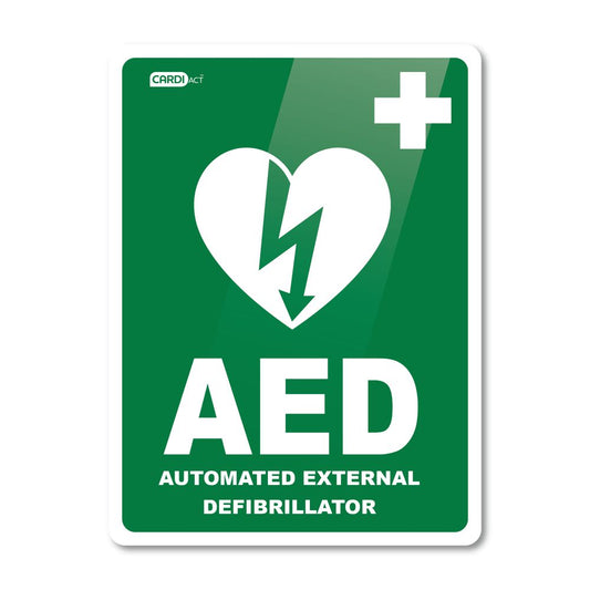 Outdoor AED sign assurancefirstaidkits buyonline australia