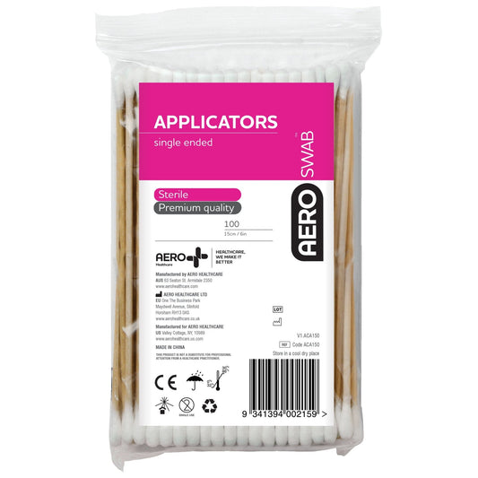Single End Applicators Bag 100 assurancefirstaidkits buyonline australia