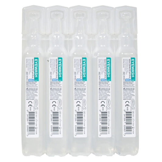 Sodium Chloride Eyewash Ampoule 20ml assurancefirstaidkits buyonline australia